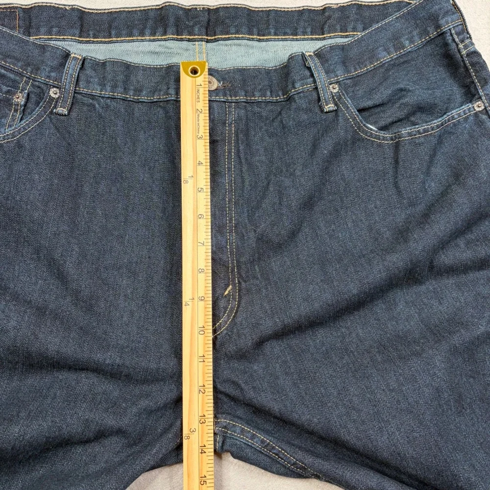Levis 559‎ Relaxed Straight Jeans Mens 46x32 Dark Wash Indigo Denim